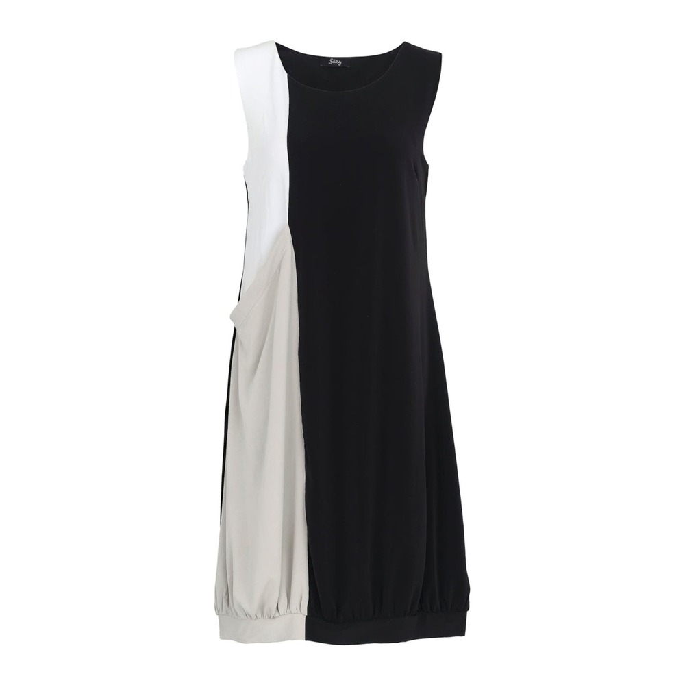 Ever Sassy Women's Black Sleeveless Midi Dress Size XS Pocket NWT